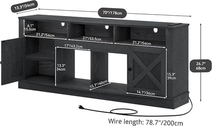 YITAHOME TV Stand for 75/80 Inch TV, Media Furniture TV Table - Image 2