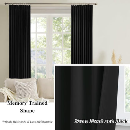 Black Blackout Curtains 150 Inches Long - Image 6