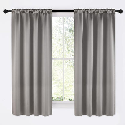 NICETOWN Room Darkening Cafe Satin Curtains by NICETOWN