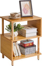 Aibiju Wooden Night Stand with Open Shelf, Nightstand with Solid Wood Legs by Aibijusolidwoodfurniture