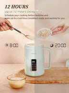 balbali Portable Electric Pot for Cooking Dorm Room - 28oz Non-stick Travel Electric Kettle, Mini Hot Pot with Temperature and Time Control - Self Heating Soup/Rice/Ramen Cooker/Warmer Green