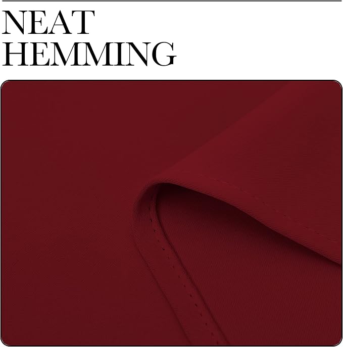 NICETOWN Christmas Burgundy Blackout Curtains Grommet - Image 7