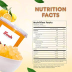 Fanale Lemon Popping Boba Pearls, Vegan, Non GMO, Gluten Free, Fat Free, Perfect for Bubble Tea, Smoothies, Ice Cream, Desserts, and Beverages.