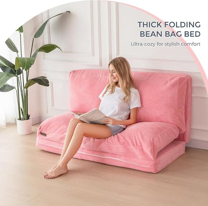 MAXYOYO Folding Sofa Bed, Extra Thick and Long Floor Sofa Convertible Sleeper - Image 3