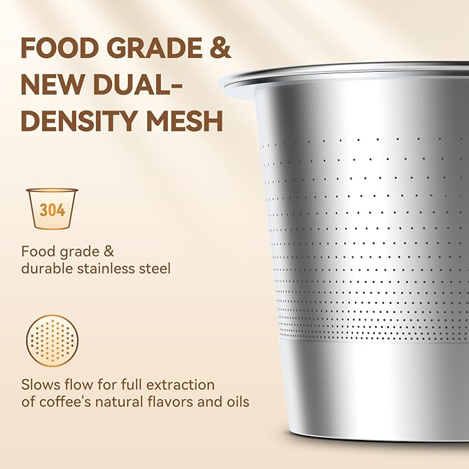 4 Pack Reusable K Cups Coffee Pods for Keurig 1.0: Stainless Steel Refillable K Cup - Reusable Coffee Filter for Keurig 1.0 Coffee Maker, Permanent, Eco-Friendly, Innovative Design