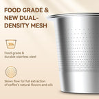 2 Pack Reusable K Cups Coffee Pods for Keurig 1.0: Stainless Steel Refillable K Cup - Reusable Coffee Filter for Keurig 1.0 Coffee Maker, Permanent, Eco-Friendly, Innovative Design