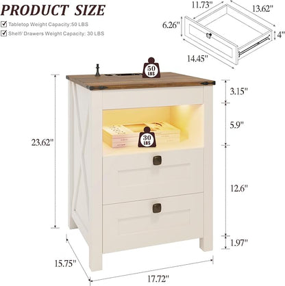 HWB LED Nightstand Set of 2 - Image 3