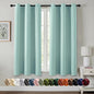 MIULEE Blackout Curtains for Bedroom 2 Panels 40 x 63 Inch Long Aqua | Thermal by MIULEE