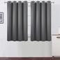 Frost Grey Blackout Curtains/52 x 45 Inch Length Kids Curtains/Set of 2 Panels by Lemomo