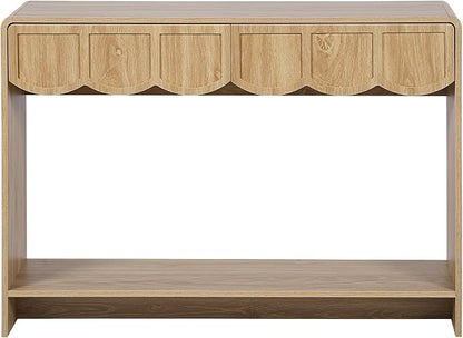 ORRD Console Table with Drawers, Mid-Century 43 Inches Narrow Entryway Table - Image 8