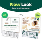 Copper Cow Coffee Sweetened Condensed Milk Coffee Creamer Singles (25 pack) | Vietnamese Inspired Coffee Creamer, All Natural Creamer Packets for Pour Overs & Lattes | No Refrigeration Needed