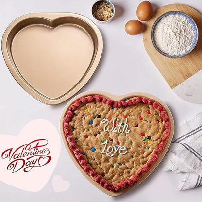 Specialty Forms NonStick Baking Tray Shaped Cake Bread Pizza Baking Pan Golden Carbon Steel