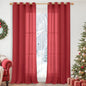 YoungsTex Red Linen Curtains 84 Inches Long by YoungsTex