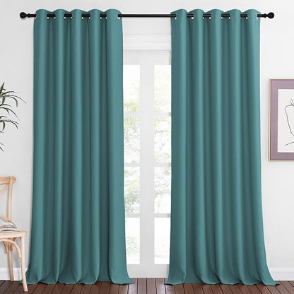 NICETOWN Sliding Door Window Treatment Blackout Patio Door Curtain Panels by NICETOWN