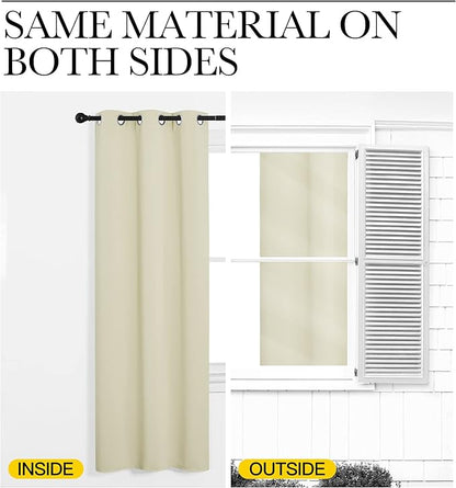 NICETOWN Kitchen Curtains for Decoration, Thermal Insulated Grommet Room - Image 5
