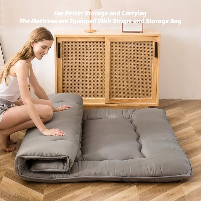MAXYOYO Japanese Floor Mattress Futon Mattress, Thicken Tatami Mat Sleeping Pad - Image 2