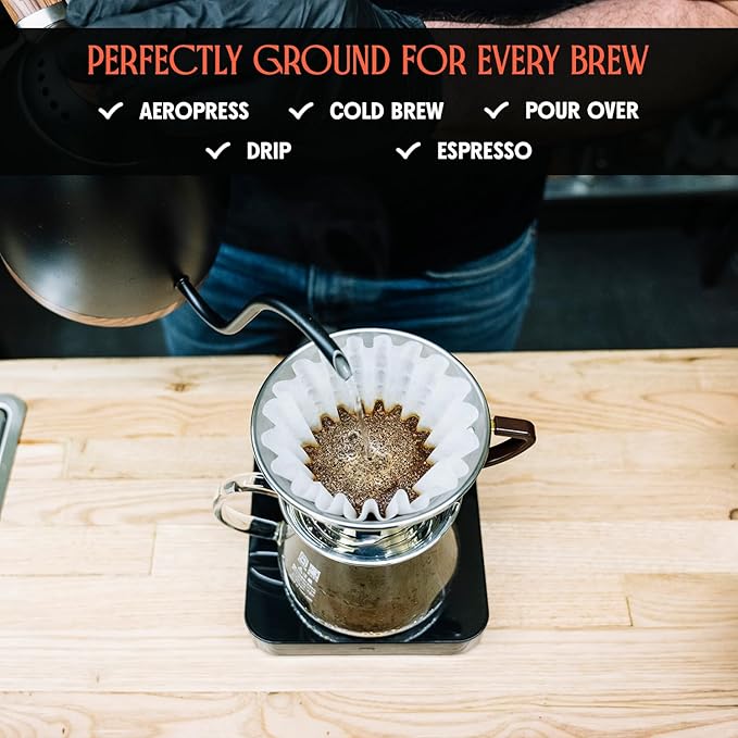 Brazil Oberon Ground Coffee, Medium Light Roast Ground Coffee with Orange Spice & Cocoa, 12 oz Brazilian Coffee Bag, Single Origin from Cerrado, Specialty Coffee for a Bright, Flavorful Brew