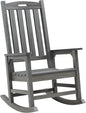 Psilvam Outdoor Rocking Chair, Poly Lumber Oversized Rocking Chair by PsilvamGardenFurniture