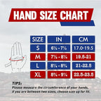 HANDLANDY Mens Work Gloves Touch screen, Utility Mechanic Gloves, Flexible Breathable Fit- Padded Knuckles & Palm