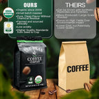 The Bean Organic Coffee Company Christmas Roast, Dark Roast, Whole Bean Coffee, 16-Ounce Bag