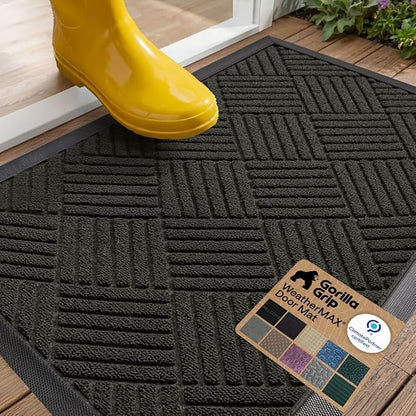 GORILLA GRIP 100% Waterproof All-Season WeatherMAX Doormat US Designed Natural by Unknown