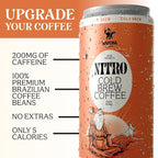 Raposa Nitro Cold Brew Ready to Drink Coffee 250ml - 8.45oz - Dairy Free - Cold brew ready to drink, Non GMO, No Artificial Anything - 225mg Caffeine (Classic Dark Roast (12 Pack))