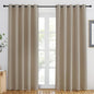 NICETOWN Taupe Blackout Curtains 84 inch Length, Grommet Top Room Darkening by NICETOWN