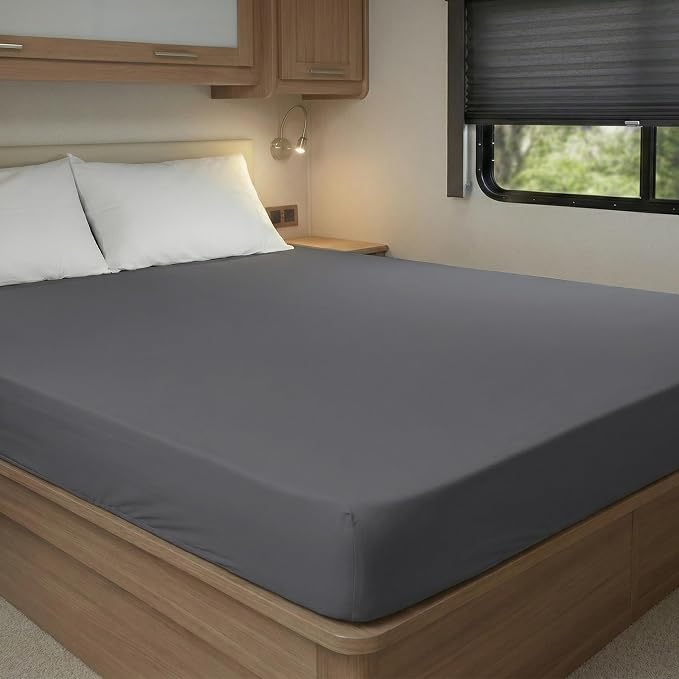 Stretchy Twin Fitted Sheet for 4 Inch Low Profile Mattress - Image 4