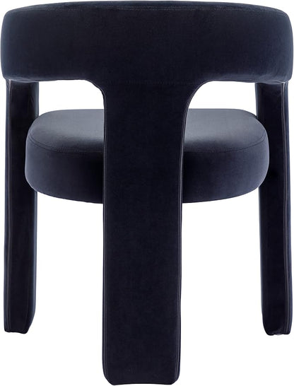 RIVOVA Modern Barrel Dining Chairs Set of 3, Velvet Upholstered Accent Side - Image 6