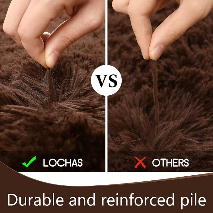 LOCHAS 4x6 Area Rugs Fluffy Living Room Carpets - Image 8