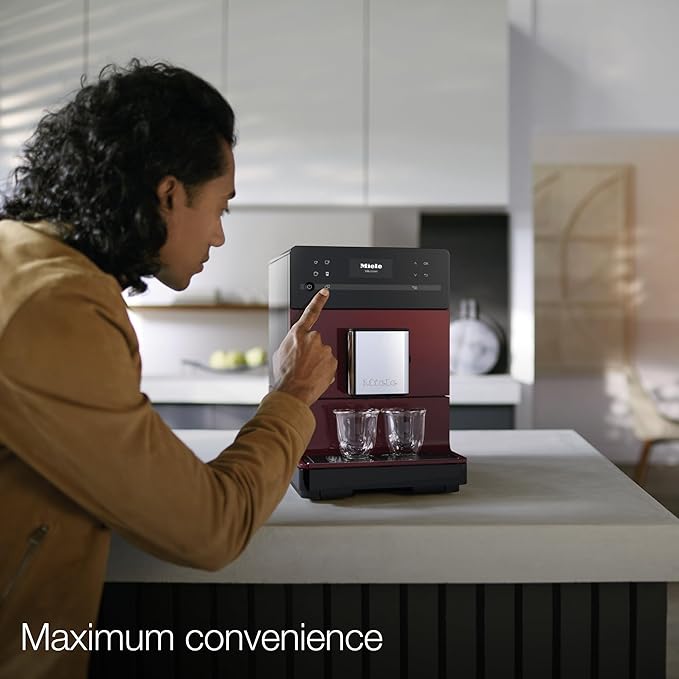 Miele CM 5310 Silence Automatic Coffee Maker - With OneTouch for Two, AromaticSystem, coffee pot, cleaning programs and more, in Tayberry Red
