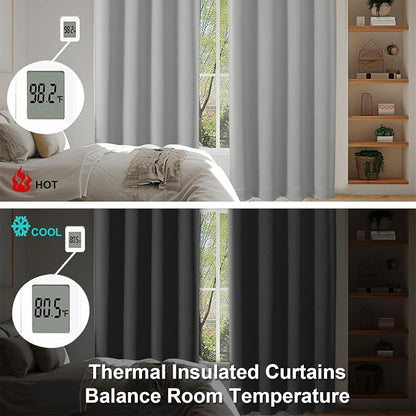 Simplebrand Ava Silver Grey Blackout Curtains - Image 6