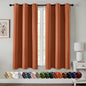MIULEE Fall Blackout Curtains for Bedroom 2 Panels 40 x 63 Inch Long Rust | by MIULEE