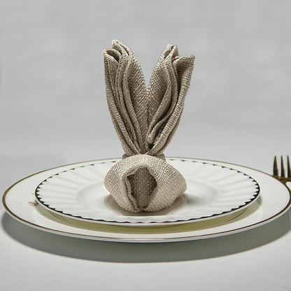 BALCONY & FALCON Cloth Napkins Set of 12 Washable Linen Napkins Absorbent - Image 7