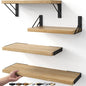 BAYKA Wall Shelves for Bedroom Decor, Floating Shelves for Living Room Kitchen by Bayka