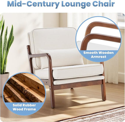 DUMOS Accent Chairs Set of 2, Mid Century Modern Chair - Image 6