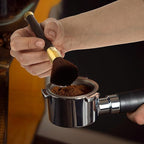 Molain Coffee Cleaning Brush, 16.7x1.58CM Coffee Machine Brush Coffee Accessories Cleaning Brush Barista Brush for Coffee Grinder and Espresso Machine with Vegan Brush Hair
