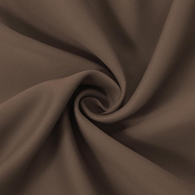 Chocolate Brown Thermal Blackout Curtains/38 x 63 Inch/Set of 2 Panels Room - Image 5