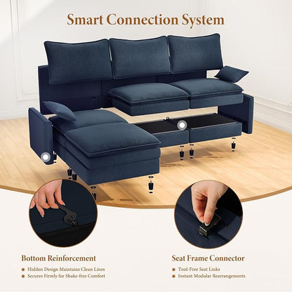 Vesgantti Large Modular Sectional Sofa, Big Comfy Cloud Couch - Image 6
