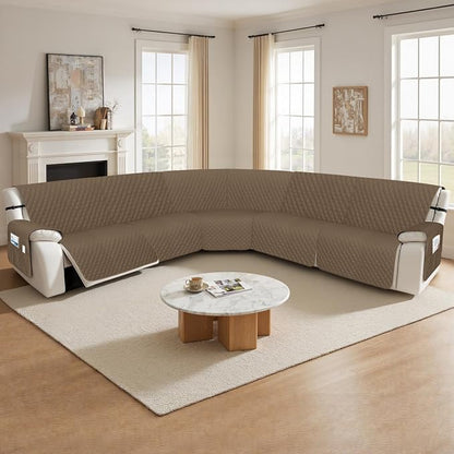 Arfntevss Recliner Sectional Couch Covers 1OO% Waterproof L Shape Sofa Cover - Image 7
