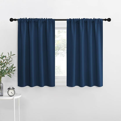 NICETOWN Blackout Curtains for RV Windows, Moroccan Blue, 2 Panels, Room by NICETOWN