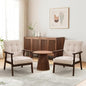 Bonzy Home Fabric Mid-Century Modern Accent Chair Set of 2, Upholstered Armchair by BonzyHome