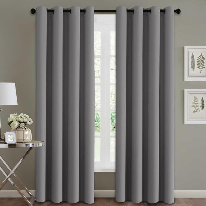 H.VERSAILTEX Blackout Room Darkening Curtains Window Panel Drapes by HVERSAILTEX