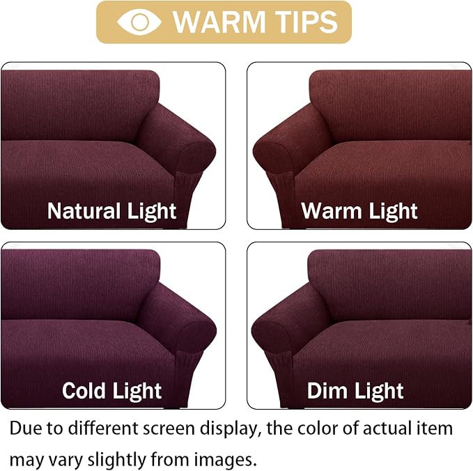 Loveseat Slipcover with 2 Pillow Cover - Image 6