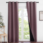 NICETOWN Dry Rose Blackout Curtains 84 inches Long, Full Light Blocking Drapes by NICETOWN