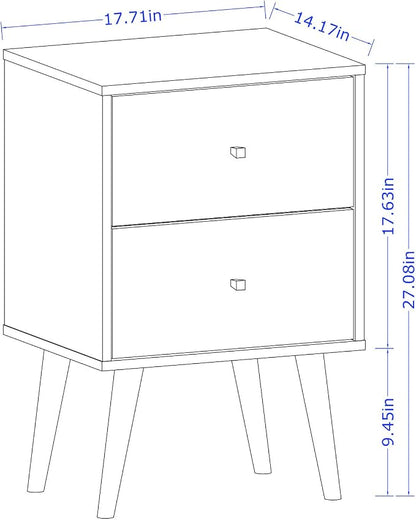 Manhattan Comfort Liberty Mid Century Modern Nightstand - Image 3