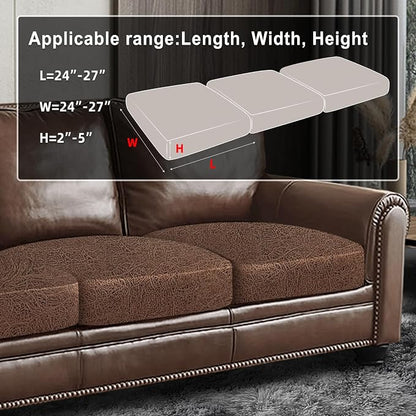 ANARACHON Leather Look Couch Cushion Covers Sofa Seat Slipcovers Sets Couches - Image 3