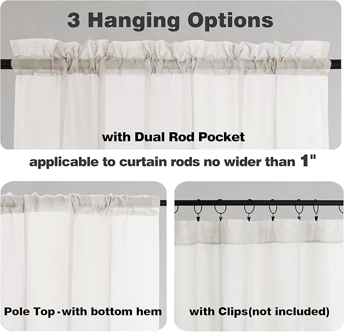 Chyhomenyc Extra Long Window Scarf Valances - Image 5