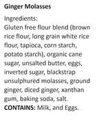 WOW Baking Company Gluten-Free Cookies, Ginger Molasses, 8 Ounce (Pack of 6)