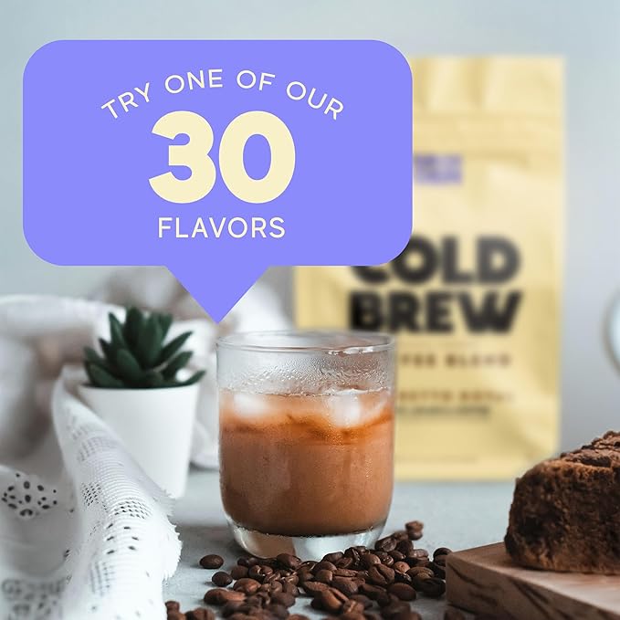 Birch Glen Roasters Cold Brew Coffee Bags - 12 Pack of Coarse Ground Coffee Filter Pitcher Packs for Easy Brewing - 100% Arabica - Yields 6 Pitchers - French Toast Flavor